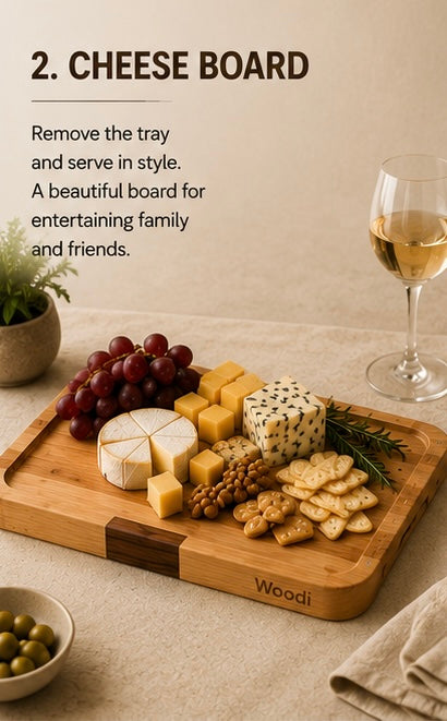 Woodi VersaTable™ – The 5-in-1 Premium Wooden Table